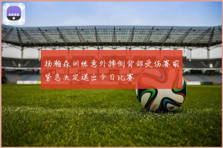 杨瀚森训练意外摔倒背部受伤赛前紧急决定退出今日比赛
